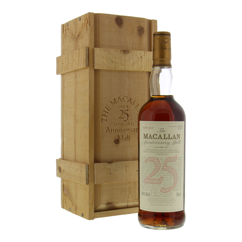 Macallan Anniversary Malt 25 Years Old Single Malt The Maccalan 1958 75cl